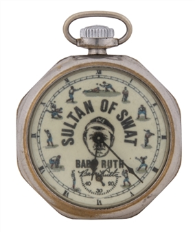 1940s 16S New Haven "Babe Ruth - Sultan of Swat" Pocket Watch
